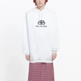 Pullover Drawstring Hoodie White 570792TEV199044