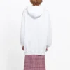Pullover Drawstring Hoodie White 570792TEV199044