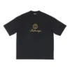 Qixi Crest T-Shirt Medium Fit “Black” 612966TMVL41075