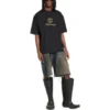 Qixi Crest T-Shirt Medium Fit “Black” 612966TMVL41075