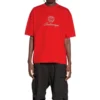 Qixi Crest T-Shirt Medium Fit “Red” 612966TMVL46971