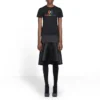Rainbow Gradient Logo Round Neck Short Sleeve Black 570814TEV531000