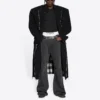 Raw Edge Buffalo Check Coat Oversized “Black White” 704487TMU181070
