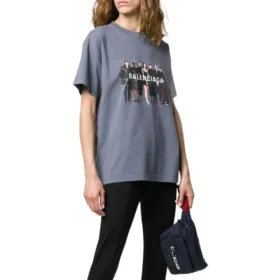 Real Balenciaga T-shirt “Grey” 620969TIV471404