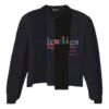 Restructured Asymmetrical Knit Sweater “Black” 657334T32011271