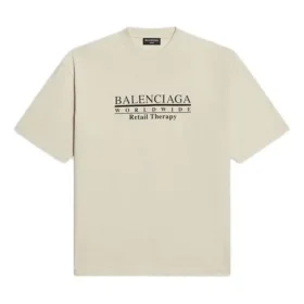 Retail Therapy Medium Fit T-Shirt “Ivory Black” 612966TLVB19054
