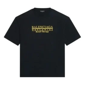 Retail Therapy T-Shirt Medium Fit “Black Yellow” 612966TLVB11361