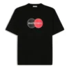 Retro Uniform Loose Design Short Sleeve Black 620941TIV791000