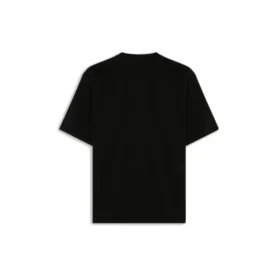 Retro Uniform Loose Design Short Sleeve Black 620941TIV791000