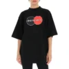 Retro Uniform Loose Design Short Sleeve Black 620941TIV791000