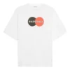 Retro Uniform Loose Design Short Sleeve White 620941TIV799000