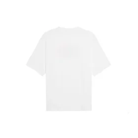 Retro Uniform Loose Design Short Sleeve White 620941TIV799000