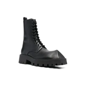 Rhino 25mm Lace Up Boots “Black Smooth Calfskin” 712638WBB501000