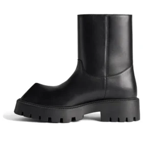 Rhino Booties “Black Smooth Calfskin” 763684WBB501000