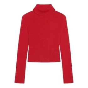 Ribbed Printed FREE Turtleneck Sweater “Red” 662722T32106167