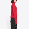 Ribbed Printed FREE Turtleneck Sweater “Red” 662722T32106167