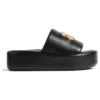 Rise Sandals “Black Shiny Nappa Lambskin” 788494WB7E11080