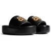 Rise Sandals “Black Shiny Nappa Lambskin” 788494WB7E11080