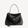 Rodeo handbag large grained calfskin in black Rodeo handbag large grained calfskin in black
