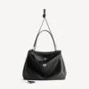 Rodeo handbag large grained calfskin in black Rodeo handbag large grained calfskin in black
