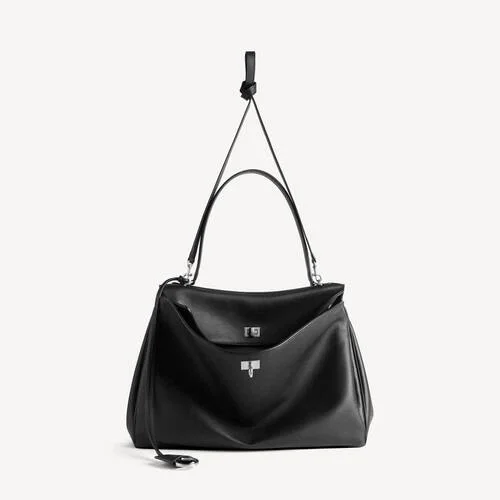 Rodeo handbag large grained calfskin in black Rodeo handbag large grained calfskin in black