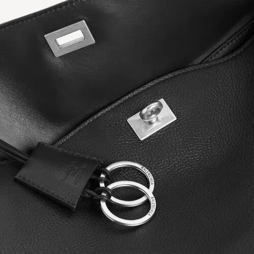 Rodeo handbag large grained calfskin in black Rodeo handbag large grained calfskin in black