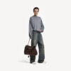 Rodeo handbag large in light espresso