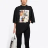 Round-neck Printing Black 641532TJVG81000