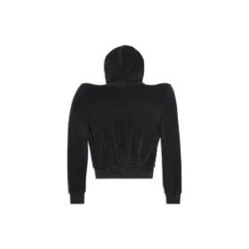 Round Shoulder Zip-up Hoodie “Black” 767880TNV611000