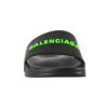 Rubber Slides “Black Fluo Green” 565826W1S811030