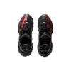 Runner Graffiti Sneakers “Black and Red Mesh and Nylon” 677403W3RBQ1060