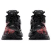 Runner Graffiti Sneakers “Black and Red Mesh and Nylon” 677403W3RBQ1060