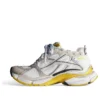 Runner Sneakers “Beuge White Yellow Nylon and Suede Like Fabric” 772767W3RNY9170