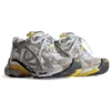 Runner Sneakers “Beuge White Yellow Nylon and Suede Like Fabric” 772767W3RNY9170