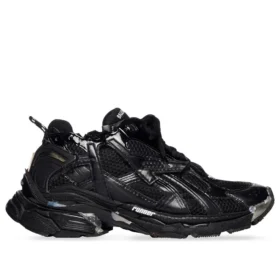 Runner Sneakers “Black Mesh and Nylon with clear multicolor deco” 677402W3RB11000