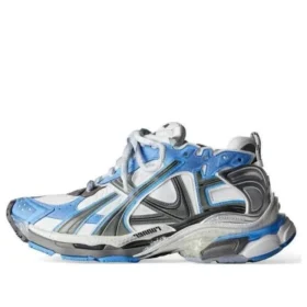 Runner Sneakers “Blue and Grey Nylon and Suede Like Fabric” 772774-W3RNY4912
