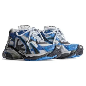 Runner Sneakers “Blue and Grey Nylon and Suede Like Fabric” 772774-W3RNY4912