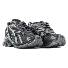 Runner Sneakers “Dark Grey and Black Mesh and Nylon” 677403W3RBR1515