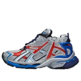 Runner Sneakers “Grey Blue Red Mesh and Nylon” 677403W3RB61264