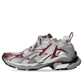 Runner Sneakers “Grey Burgundy Mesh and Nylon” 677402W3RB39069