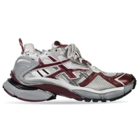 Runner Sneakers “Grey Burgundy Mesh and Nylon” 677402W3RB39069