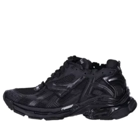 Runner Sneakers “Matte Black Mesh and Nylon” 677403W3RBT1000