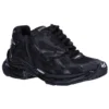Runner Sneakers “Matte Black Mesh and Nylon” 677403W3RBT1000