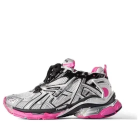 Runner Sneakers “Silver White Pink Mesh and Nylon” 677402W3RBW9155