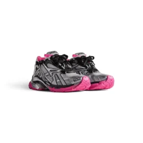 Runner Sneakers “Silver White Pink Mesh and Nylon” 677402W3RBW9155
