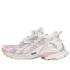 Runner Sneakers “White Baby Pink Mesh and Nylon” 677402W3RB39059