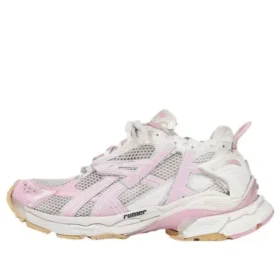 Runner Sneakers “White Baby Pink Mesh and Nylon” 677402W3RB39059