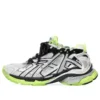 Runner Sneakers “White Black and Neon Yellow Mesh and Nylon” 677403W3RBP1093