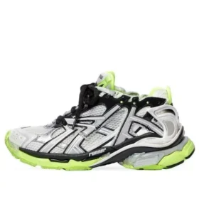 Runner Sneakers “White Black and Neon Yellow Mesh and Nylon” 677403W3RBP1093 Runner Sneakers “White Black and Neon Yellow Mesh and Nylon” 677403W3RBP1093