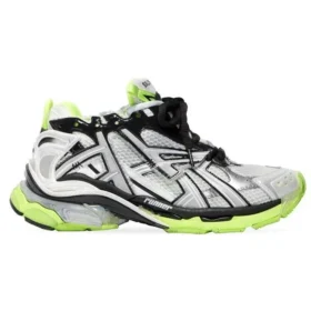 Runner Sneakers “White Black and Neon Yellow Mesh and Nylon” 677403W3RBP1093 Runner Sneakers “White Black and Neon Yellow Mesh and Nylon” 677403W3RBP1093